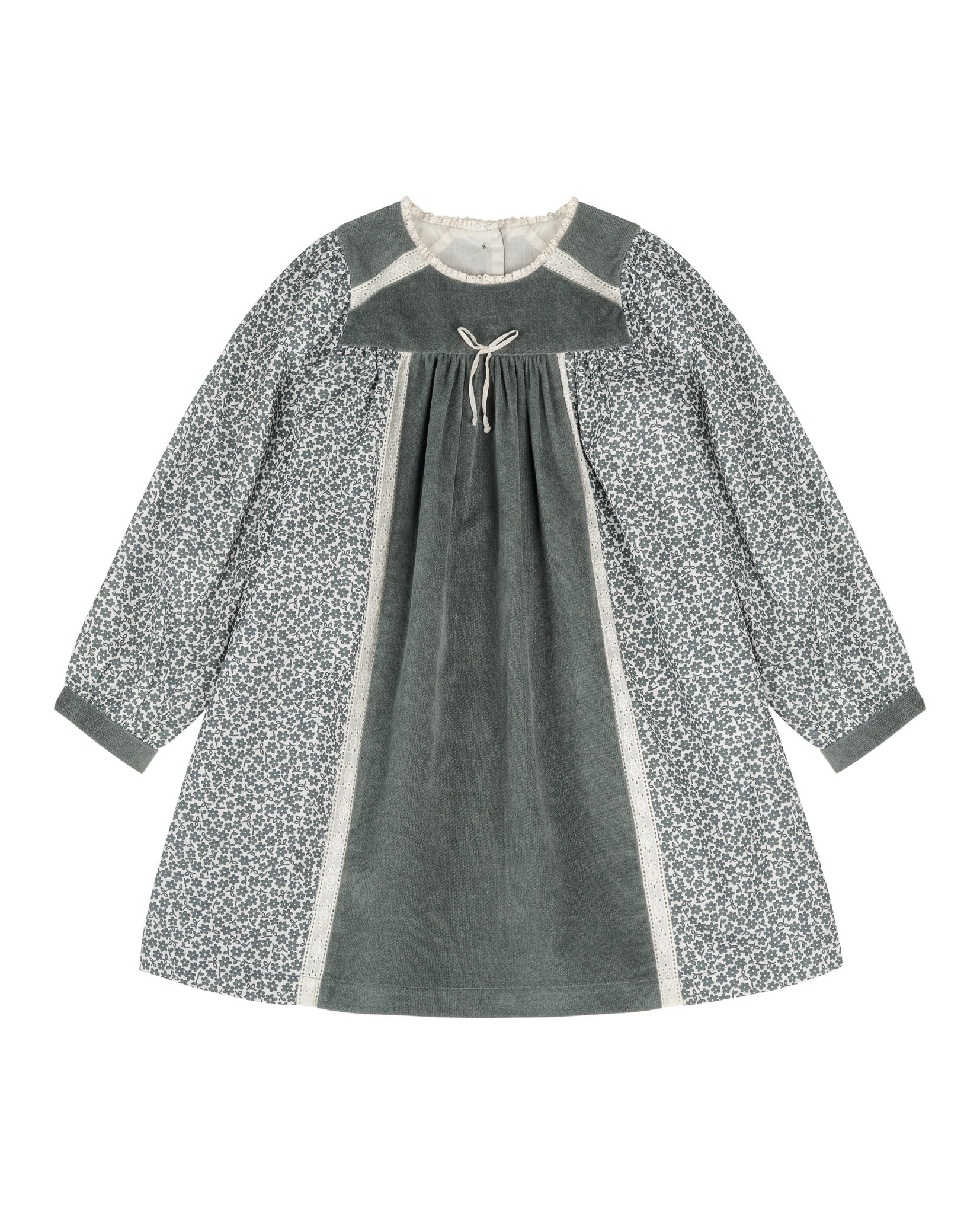Little Cotton Clothes Nessa Dress - Rye Floral and Velvet. Autumn Winter 2024 6-7 Years Little Cotton Clothes Nessa Dress - Rye Floral and Velvet. Autumn Winter 2024 6-7 Years