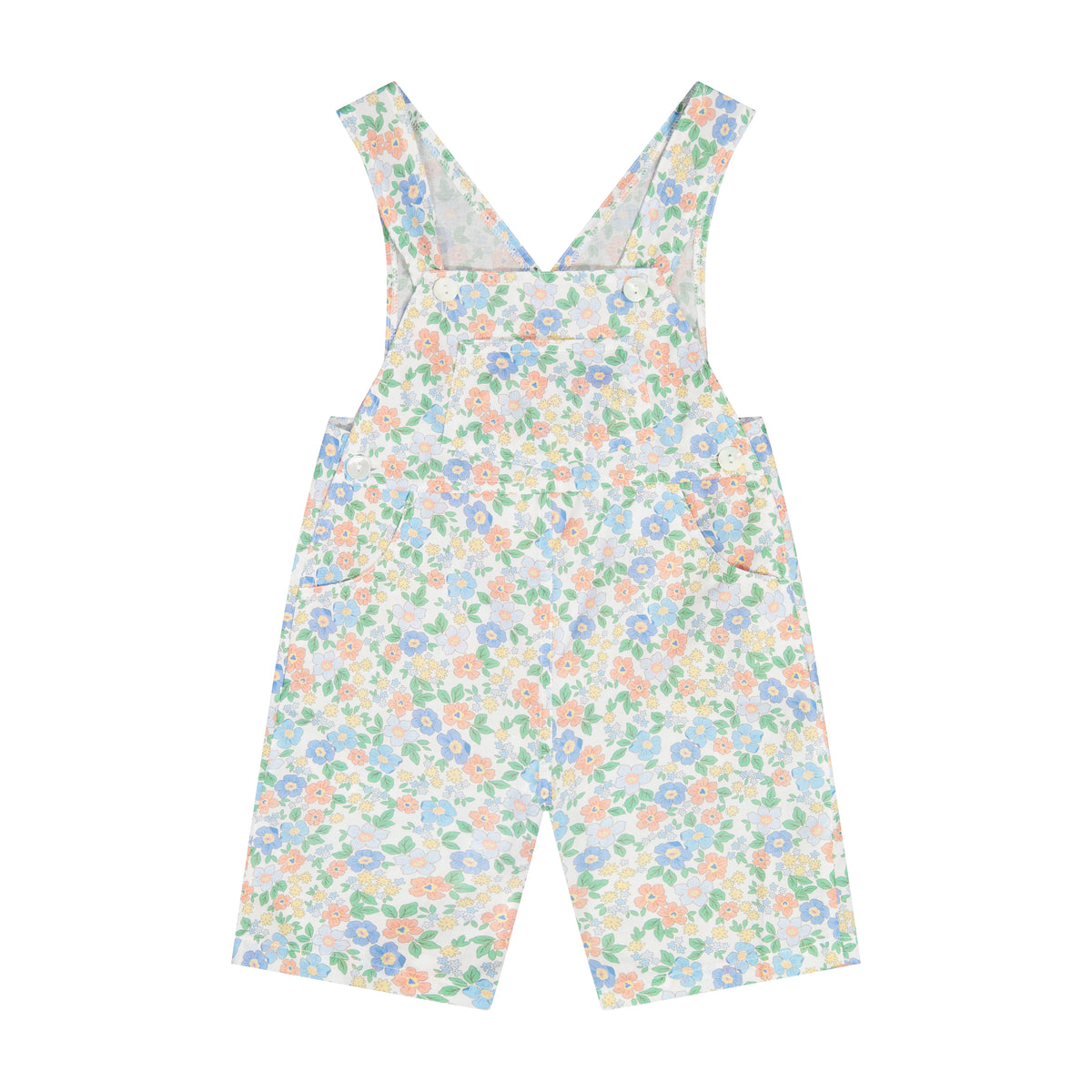 Floral Cotton Overalls Meadow
