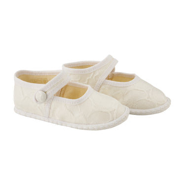 *Exclusive* Baby Shoes, Linen Gardenia