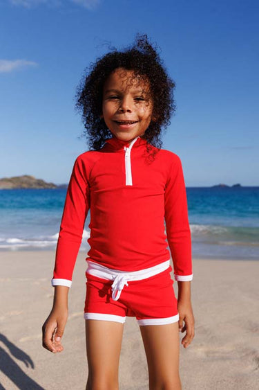 Saline Rashguard, Red