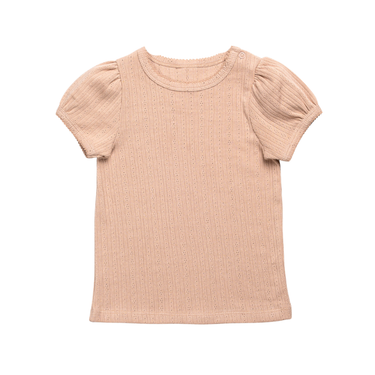 Pointelle T-Shirt, Powder