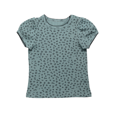 Pointelle T-Shirt, Cowslip Floral