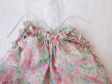 Esme Balloon Onesie, Pink Flower