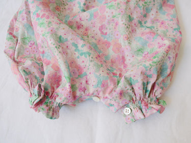 Esme Balloon Onesie, Pink Flower