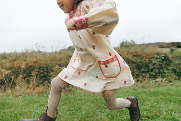 Adelle Dress, Petite Flower Embroidery