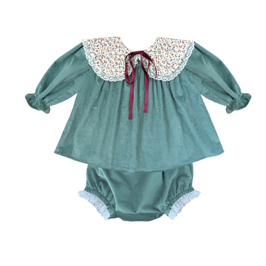 Baby Forest Riverie Dress and Bloomer Set