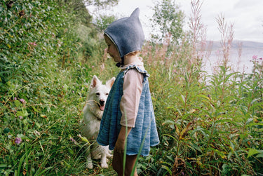 Wool Pixie Hat, Winter Blue