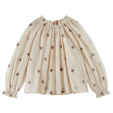 Embroidered Blouse, All Over Rose