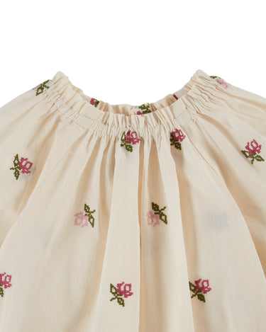 Embroidered Blouse, All Over Rose