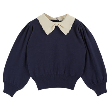 Collared Sweater, Navy
