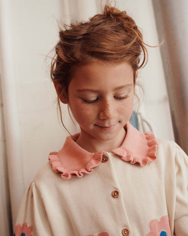 Flowers Cardigan, Beige Clair