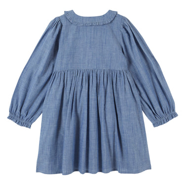 Chambray Smocked Dress