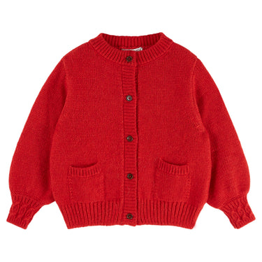 Cuddly Cardigan, Red