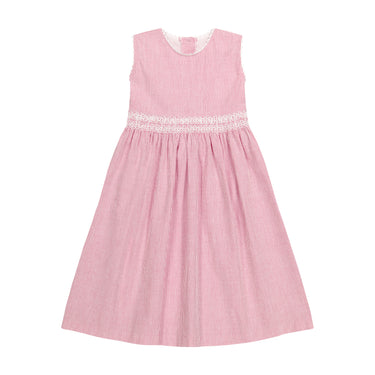 *Exclusive* Red Seersucker Dress