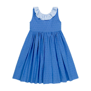 *Exclusive* Blue Plumetti Sundress
