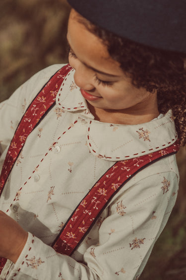 Hand-Embroidered Lorena Blouse, Rose