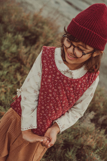 Hand-Embroidered Lorena Blouse, Rose