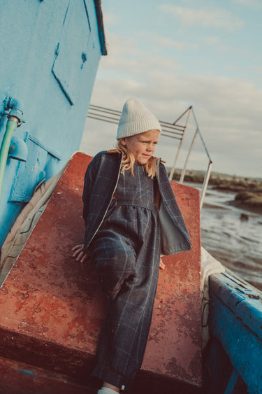 Fausto Jacket,  Navy Tartan