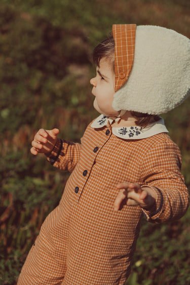 Benedita Wool Sherpa Bonnet, Ecru