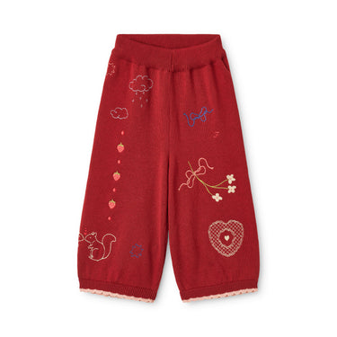 Agnes Pants, Dark Cranberry