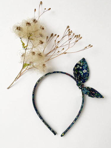 Side Bow Hairband, Liberty Snowdrop