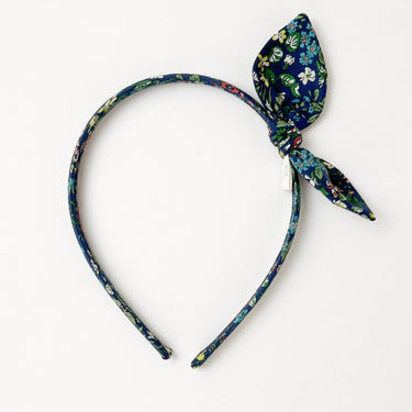 Side Bow Hairband, Liberty Snowdrop