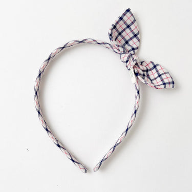 Side Bow Hairband, Martha Check