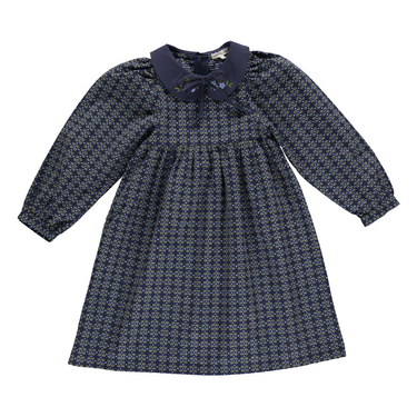 Annette Dress, Midnight Jacquard