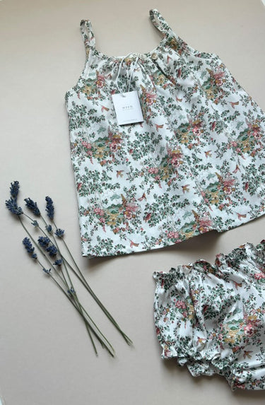 *Exclusive* Leah Button Tank and Juni Bloomers, Liberty Oasis