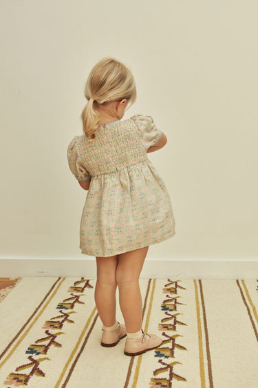 Baby Noemie Dress, Rosepanel Mint