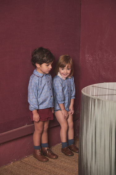 Catherina Embroidered Blouse and Bloomer Set