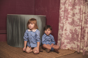 Catherina Embroidered Blouse and Bloomer Set