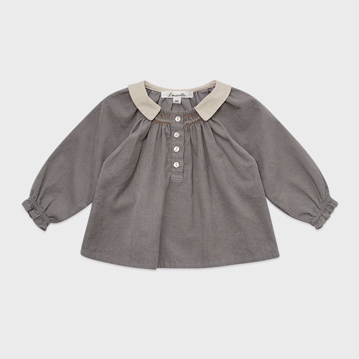 Sarneze Corduroy Blouse Grey