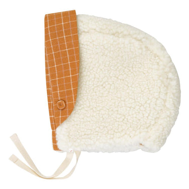 Benedita Wool Sherpa Bonnet, Ecru