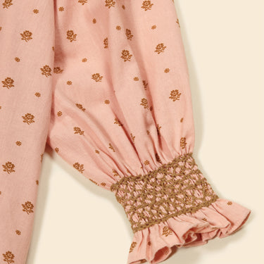 Cece Smock Dress, Meadow Calico Ribbon