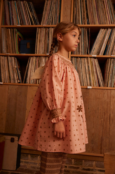 Cece Smock Dress, Meadow Calico Ribbon