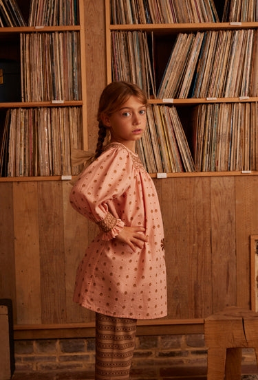 Cece Smock Dress, Meadow Calico Ribbon