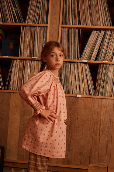 Cece Smock Dress, Meadow Calico Ribbon