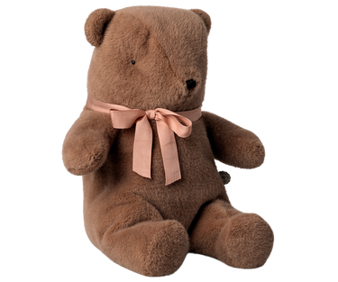 Plush Medium Teddy Bear, Soft Brown