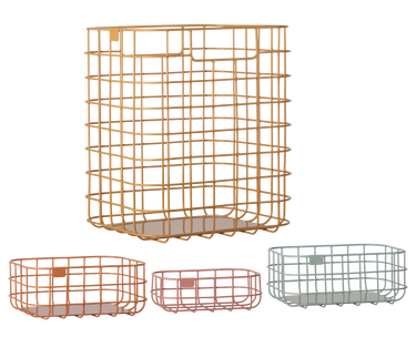 Metal Basket Set, 4 Pieces