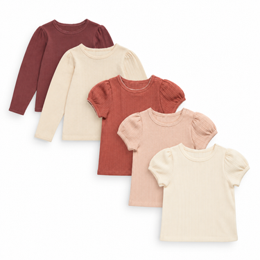 Organic Pointelle Baby T-Shirt Bundle