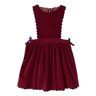 Concha Velvet Mini Dress, Granate