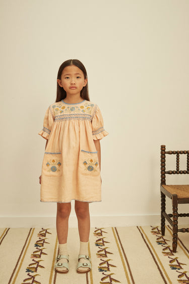 Dora Dress, Satin Pink