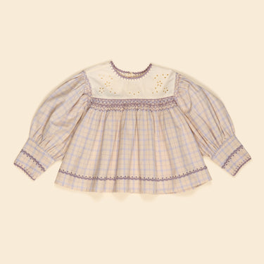 Dora Long-sleeve Blouse, Camp Check