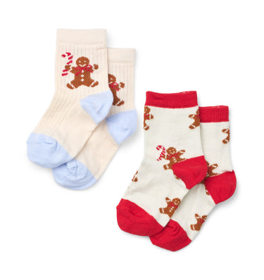 Vilde Socks 2-Pack, Gingerbread