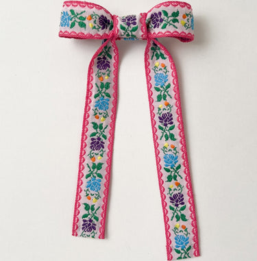 Fiesta Hair Bow, Sissinghurst Pink