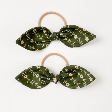 Hair Bobbles, Needlework Green