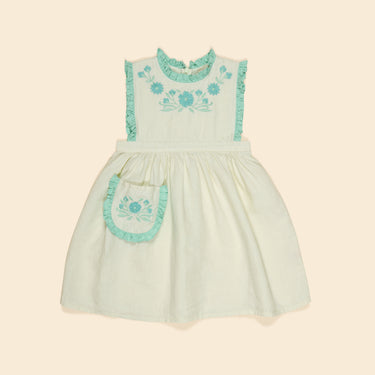 Ida Dress, Mint Cream/Seaglass