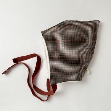Wool Pixie Hat, Caramel Check