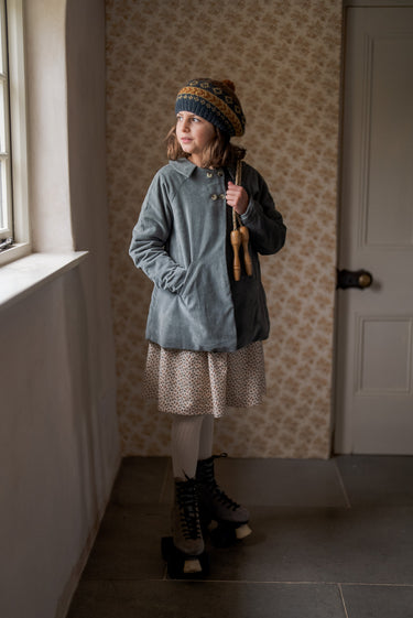 Sophie Coat, Teal Velvet